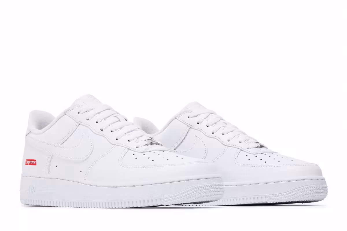 Supreme x Nike Air Force 1 Low Box Logo - White, view 9