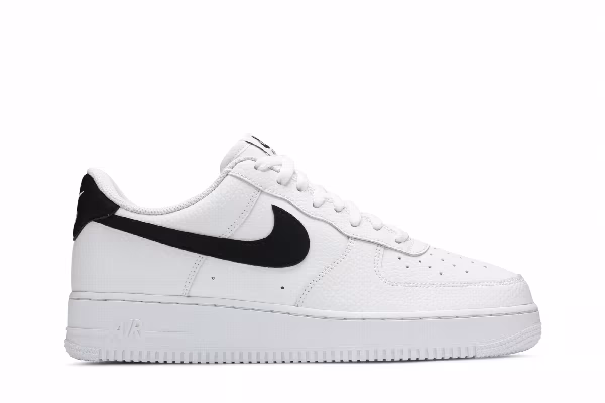 Nike Air Force 1 White Black, view 2