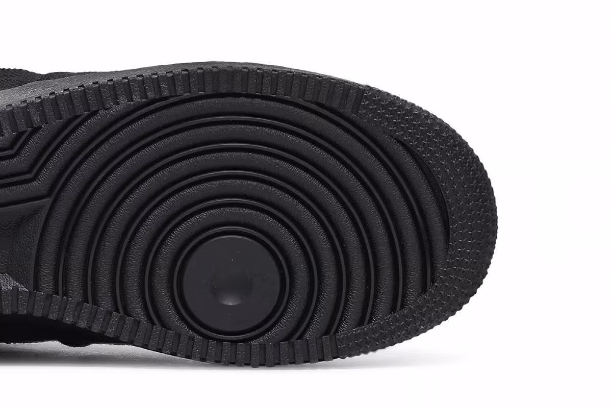 Stussy x Nike Air Force 1 Low Triple Black, view 6