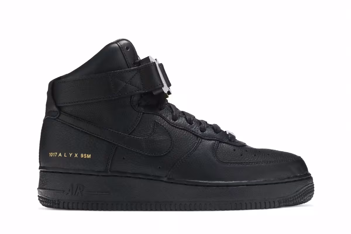 1017 ALYX 9SM x Nike Air Force 1 High Triple Black, view 2