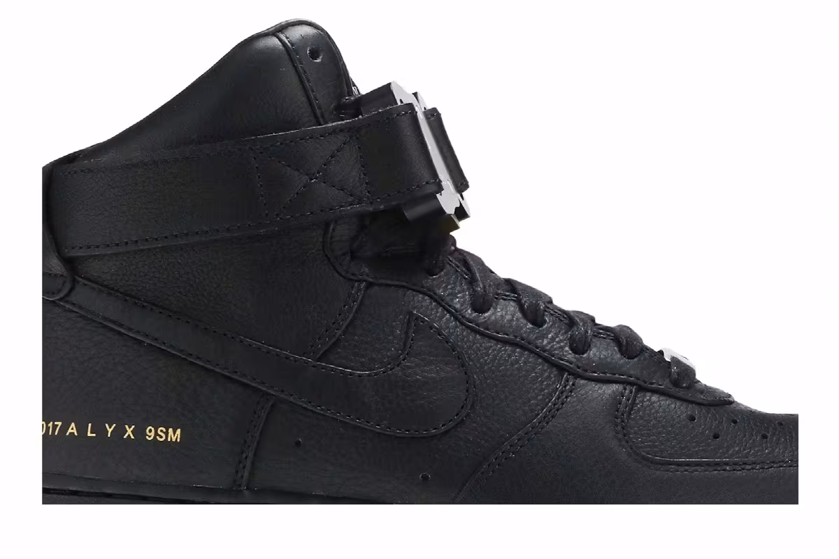 1017 ALYX 9SM x Nike Air Force 1 High Triple Black, view 3