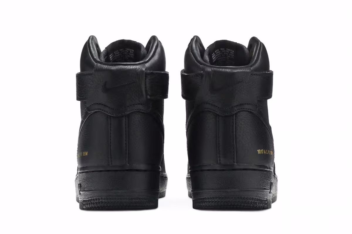 1017 ALYX 9SM x Nike Air Force 1 High Triple Black, view 7
