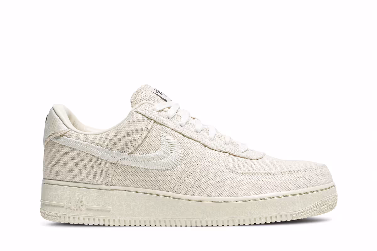 Stussy x Nike Air Force 1 Low Fossil, view 2