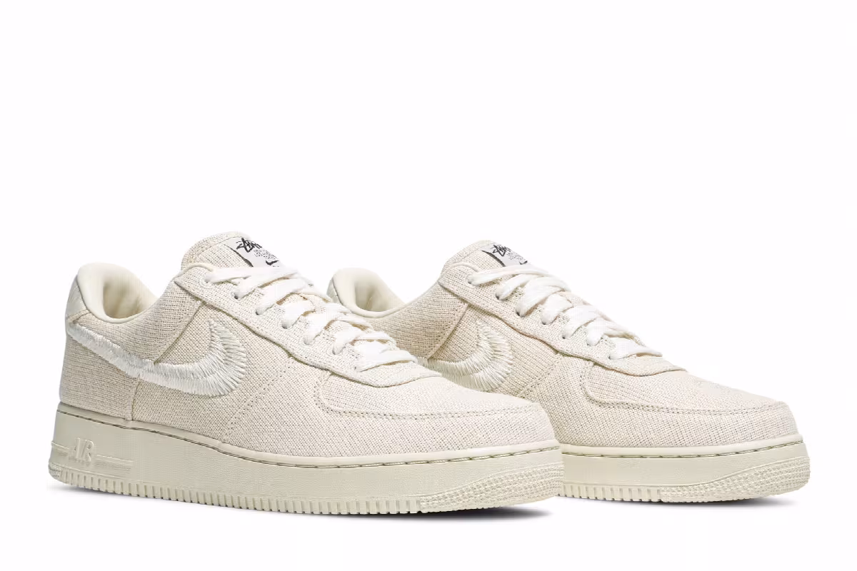Stussy x Nike Air Force 1 Low Fossil, view 9