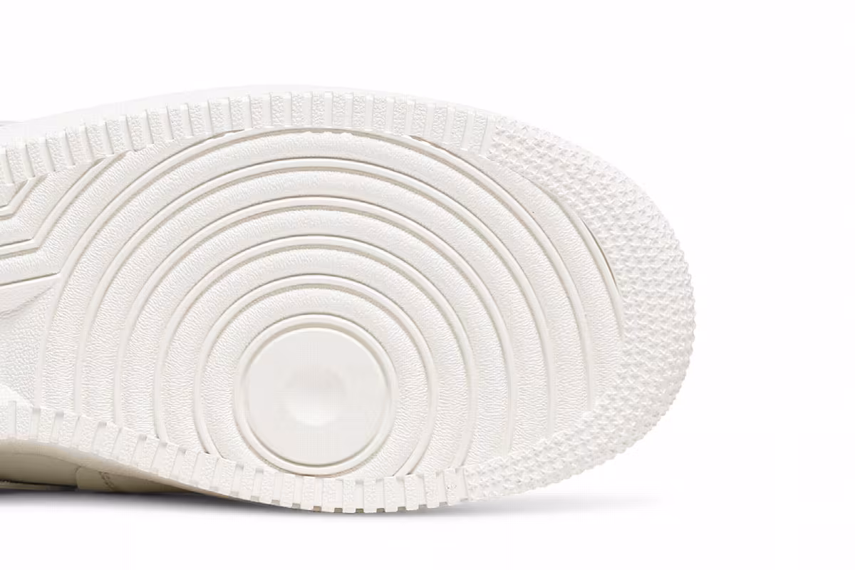 Comme des Garçons x Nike Air Force 1 Mid Triple White, view 6