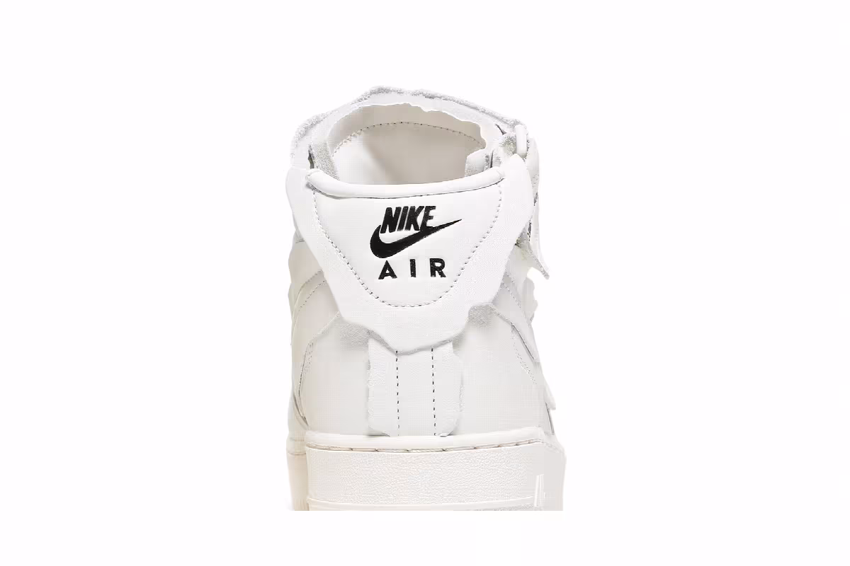 Comme des Garçons x Nike Air Force 1 Mid Triple White, view 8
