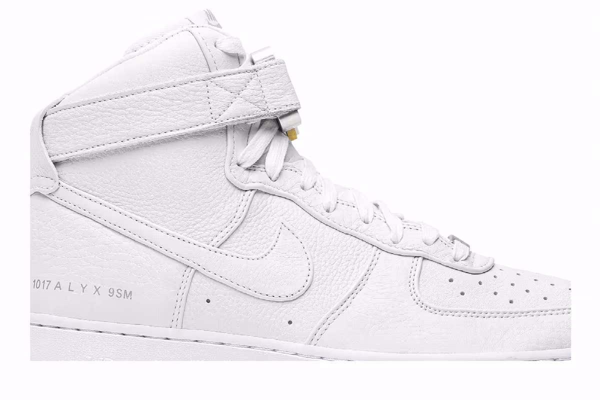 1017 ALYX 9SM x Nike Air Force 1 High Triple White, view 3