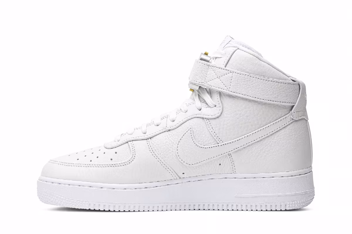 1017 ALYX 9SM x Nike Air Force 1 High Triple White, view 4
