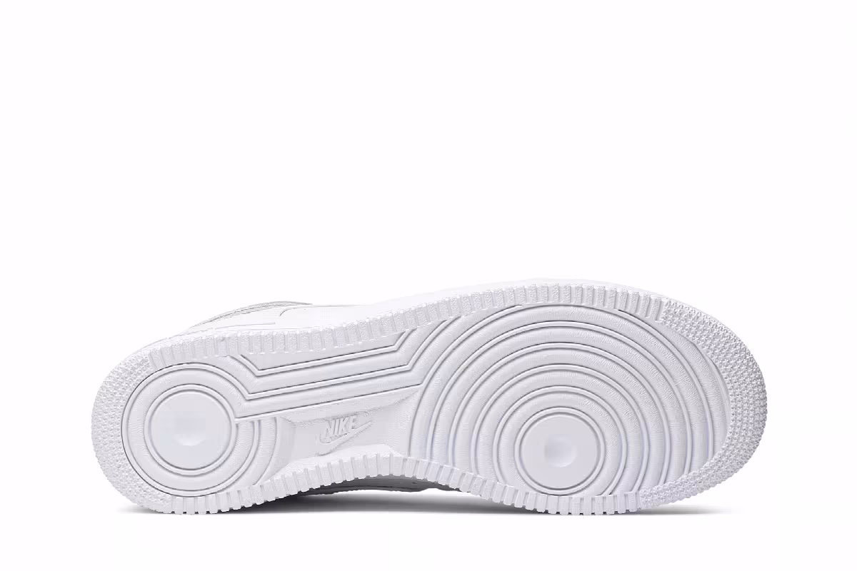 1017 ALYX 9SM x Nike Air Force 1 High Triple White, view 5
