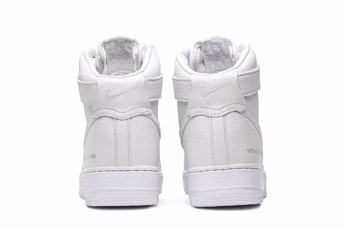 1017 ALYX 9SM x Nike Air Force 1 High Triple White, view 7