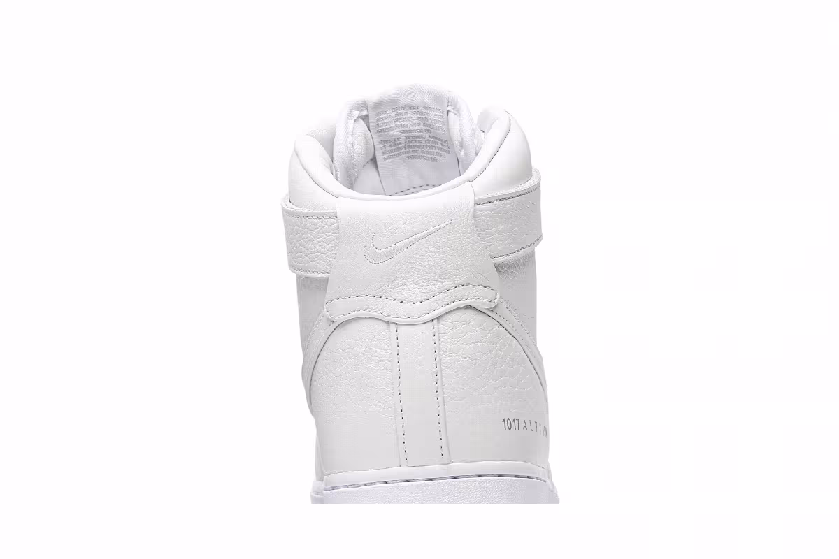 1017 ALYX 9SM x Nike Air Force 1 High Triple White, view 8