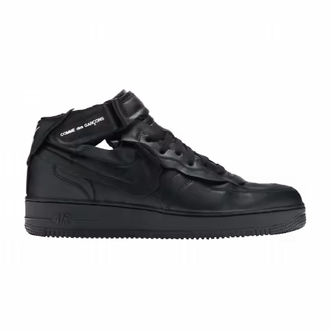 Comme des Garçons x Nike Air Force 1 Mid 'Triple Black'