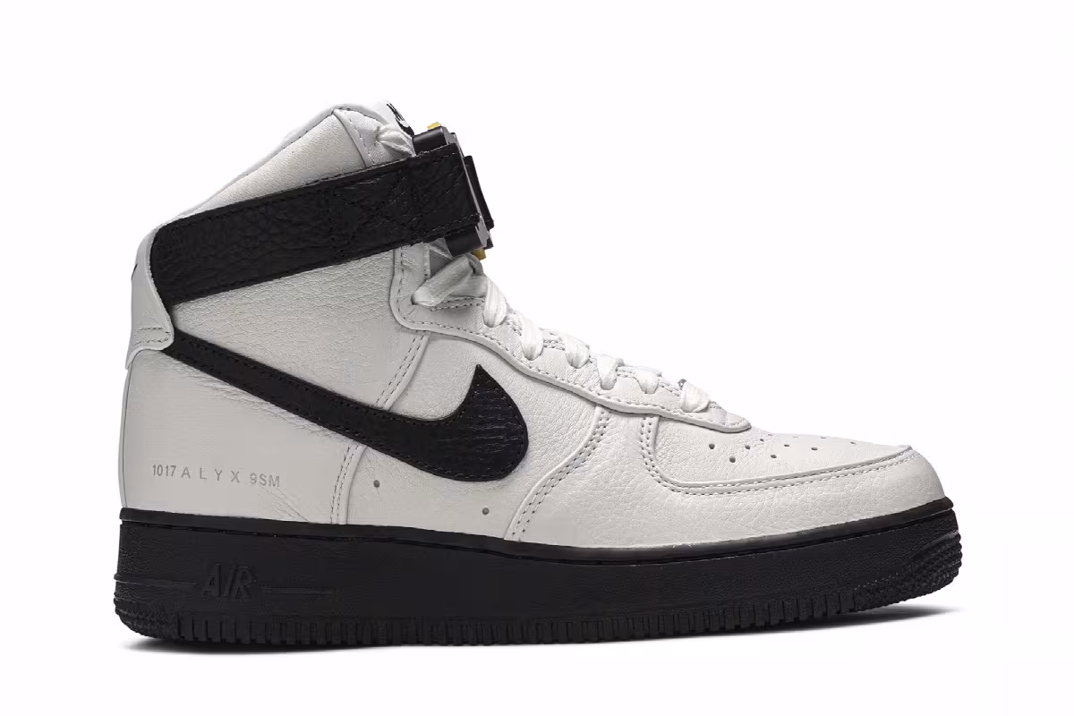 Nike 1017 ALYX 9SM x Air Force 1 High White Black, view 2