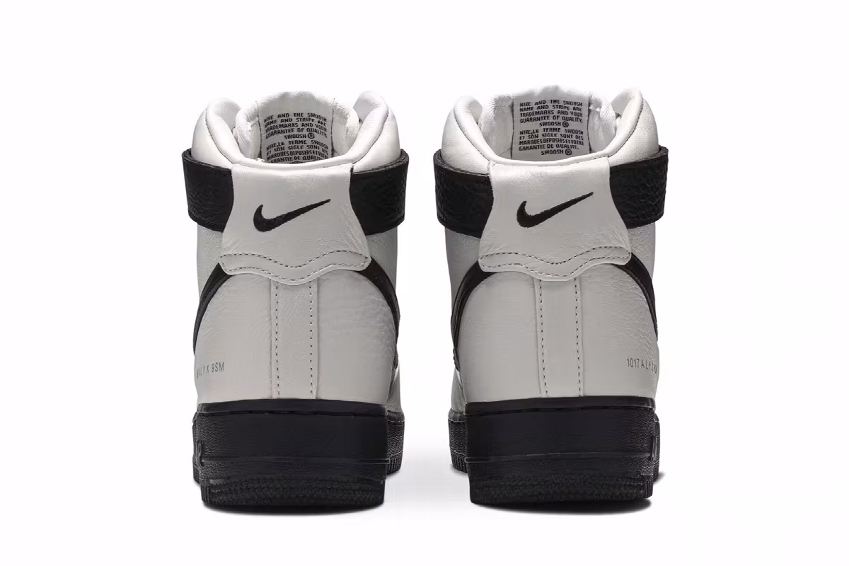 Nike 1017 ALYX 9SM x Air Force 1 High White Black, view 7