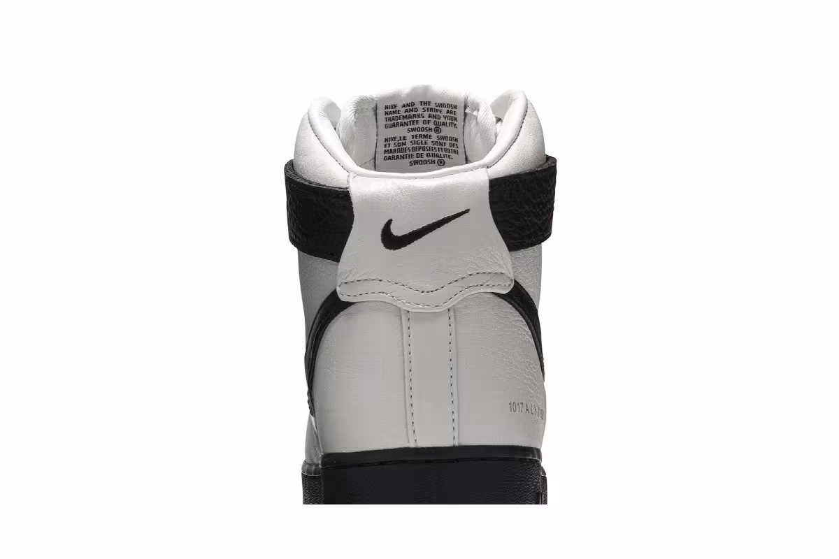 Nike 1017 ALYX 9SM x Air Force 1 High White Black, view 8