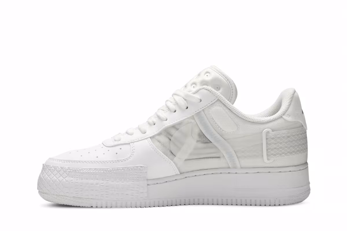Nike Air Force 1 Type Triple White, view 4