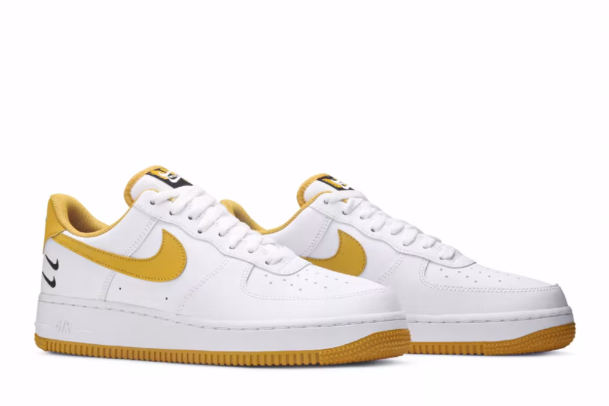 Nike Air Force 1 Double Swoosh - White Light Ginger, view 9