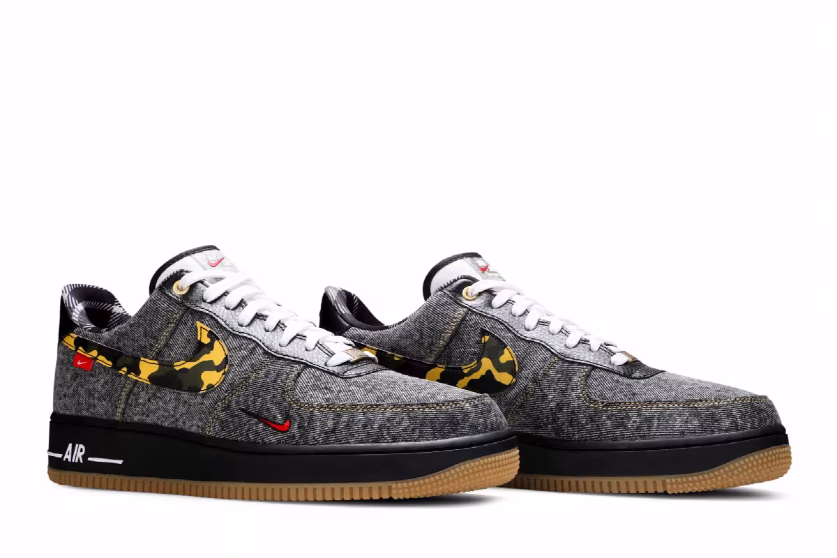 Nike Air Force 1 Low Camo Denim Remix, view 9