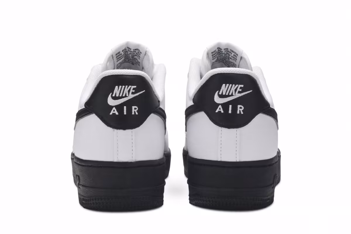 Nike Air Force 1 Low White Black Sole, view 7