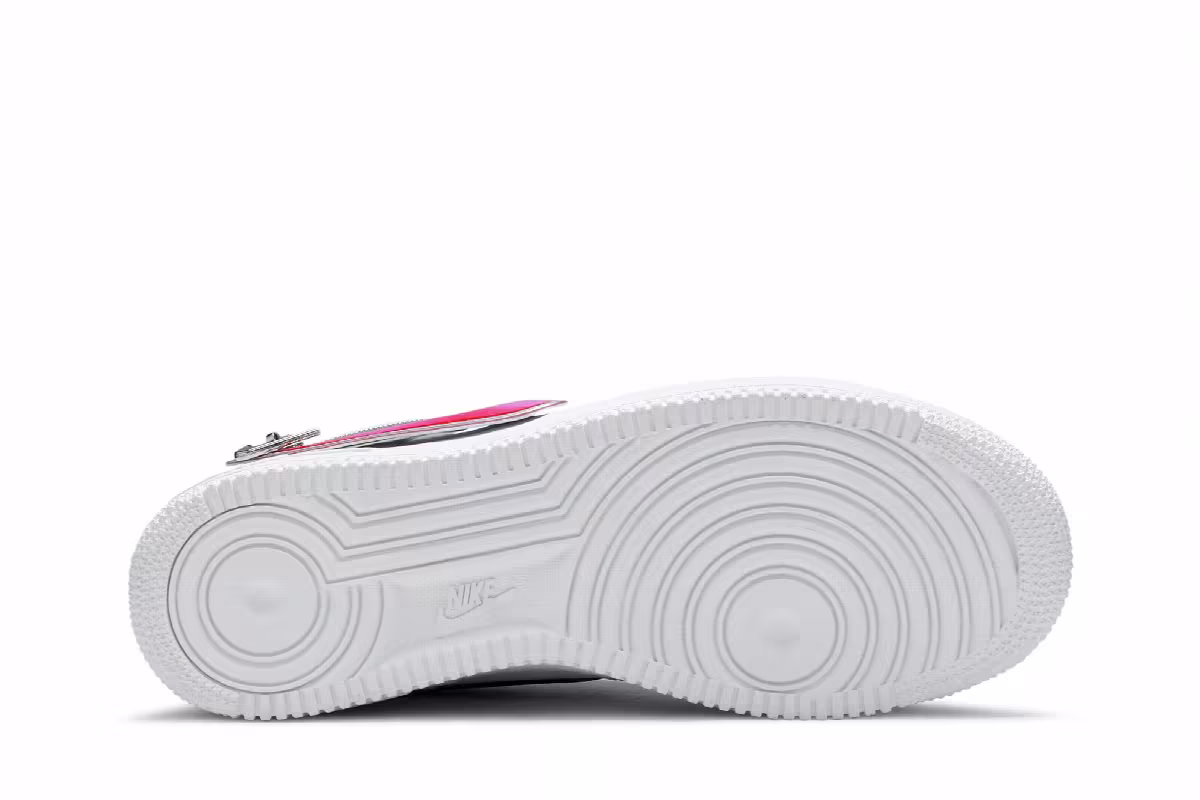 Nike Air Force 1 Premium Zip Swoosh - White, view 5