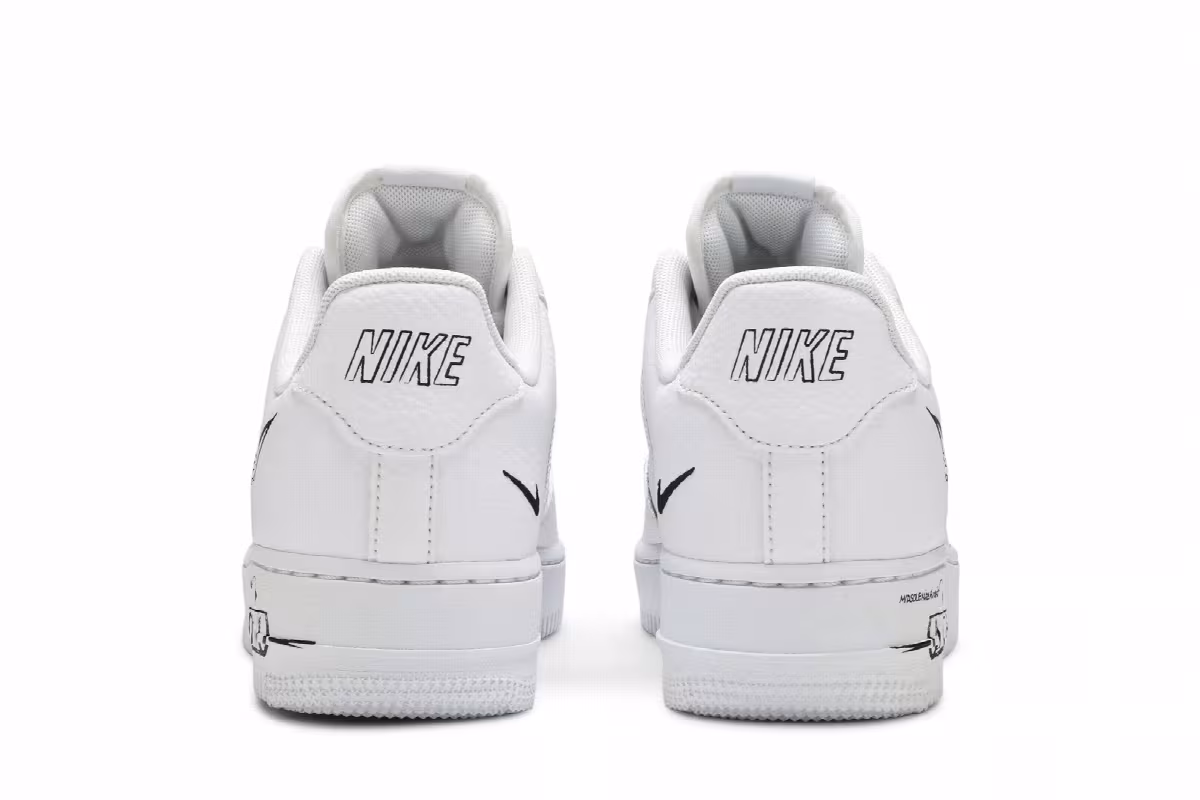 Nike Air Force 1 Low Sketch - Black, view 7