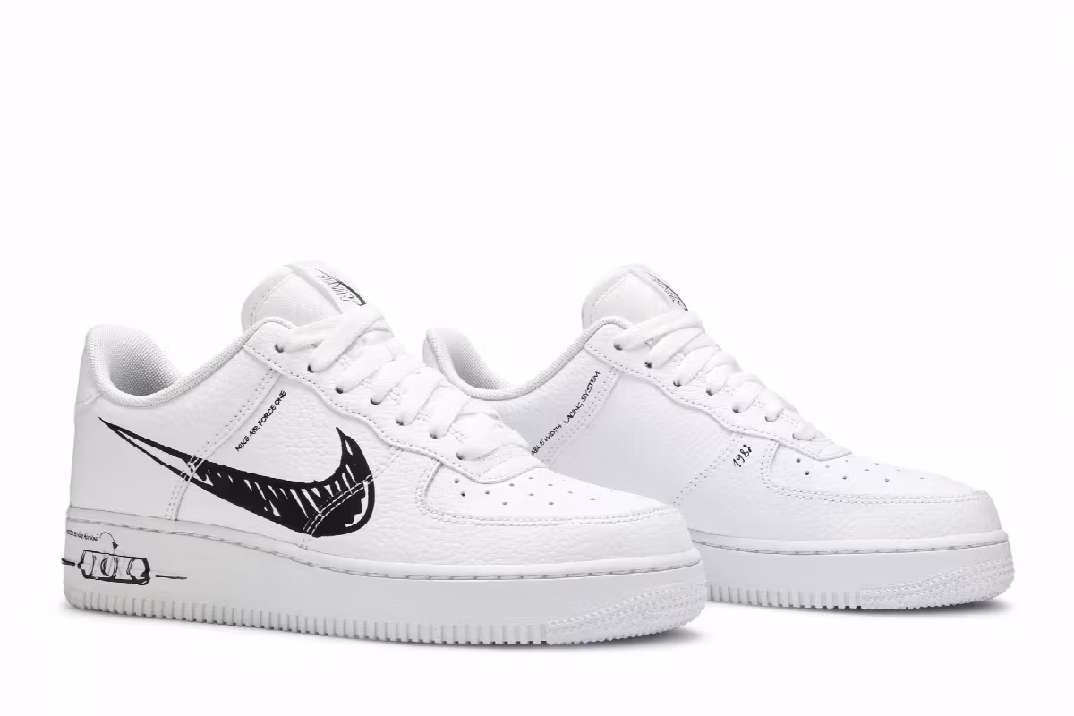 Nike Air Force 1 Low Sketch - Black, view 9
