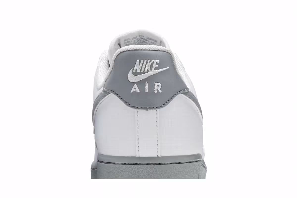 Nike Air Force 1 White Grey Sole, view 8