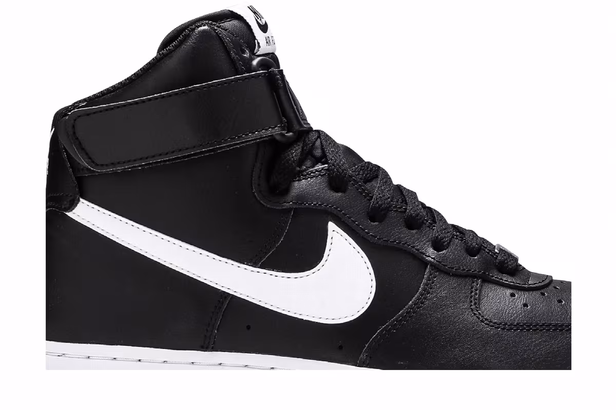 Nike Air Force 1 High Black White, view 3