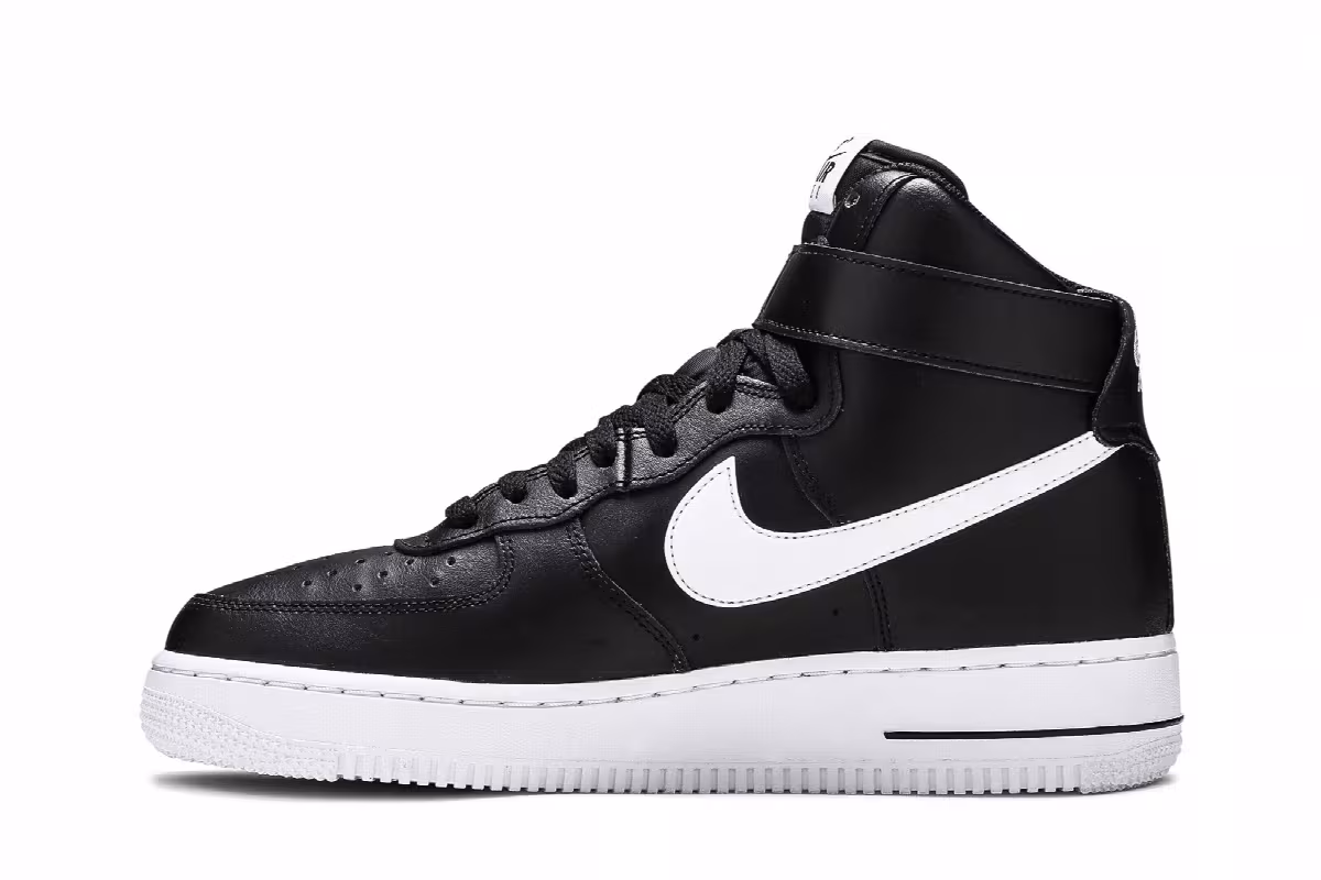 Nike Air Force 1 High Black White, view 4
