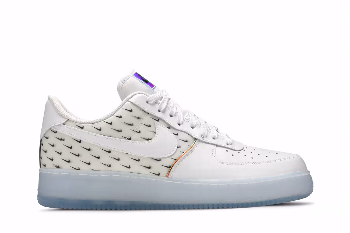 Nike Air Force 1 White Patterns, view 2