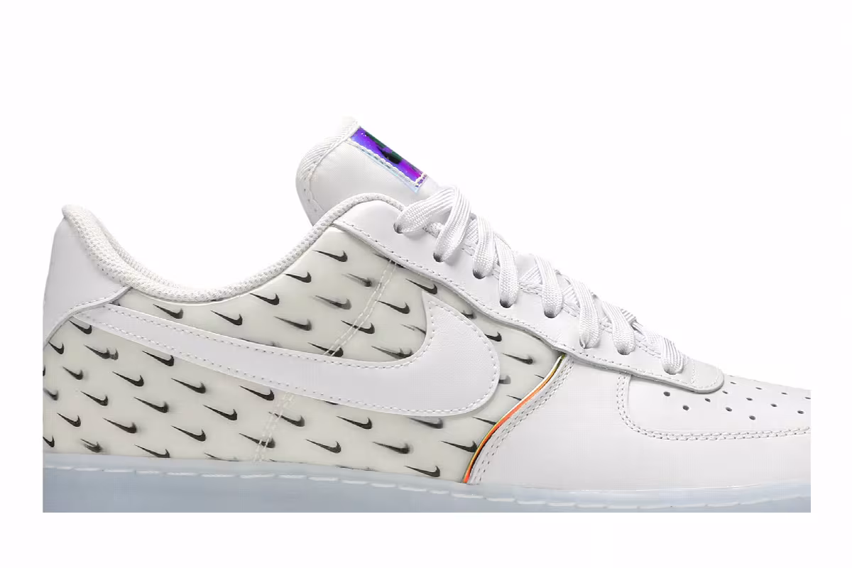 Nike Air Force 1 White Patterns, view 3