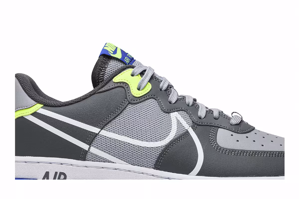 Nike Air Force 1 React Wolf Grey, view 3
