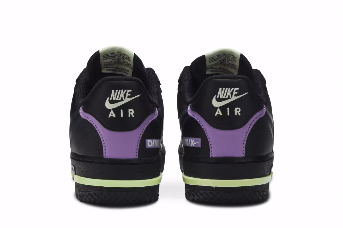 Nike Air Force 1 React Violet Star, view 7