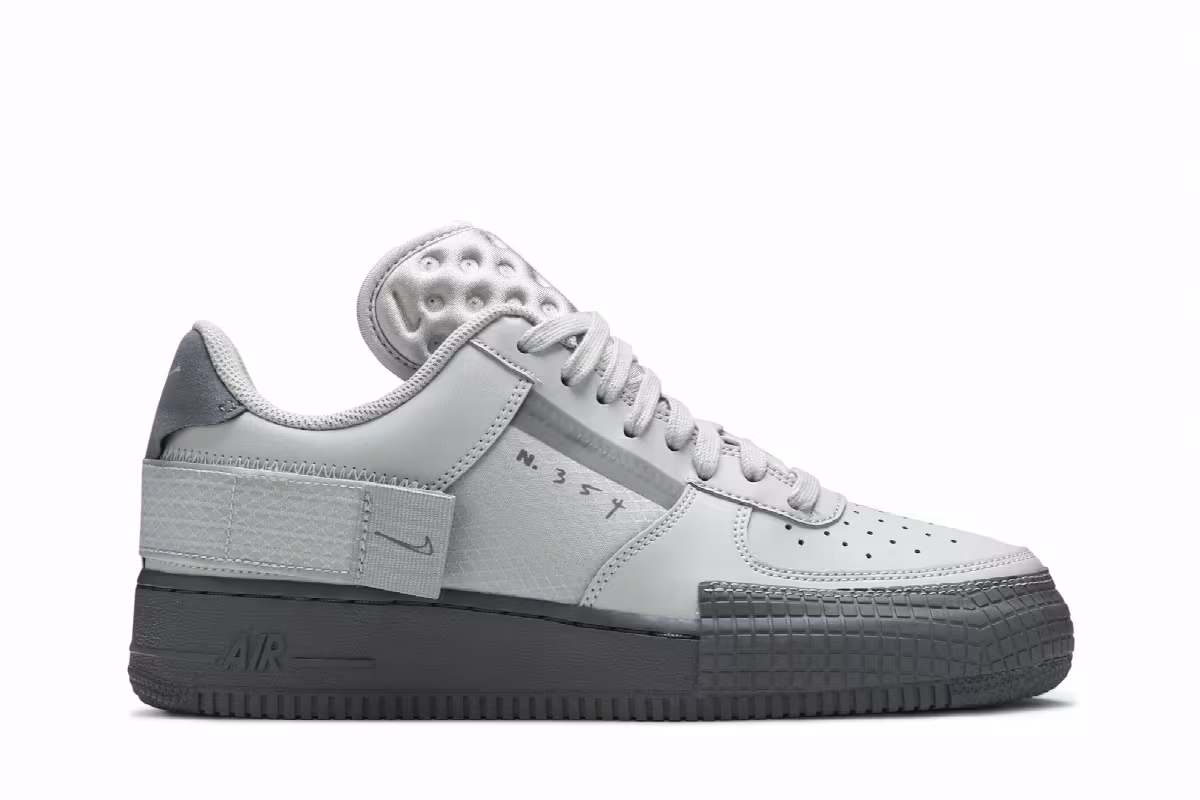 Nike Air Force 1 Type Grey Fog, view 2