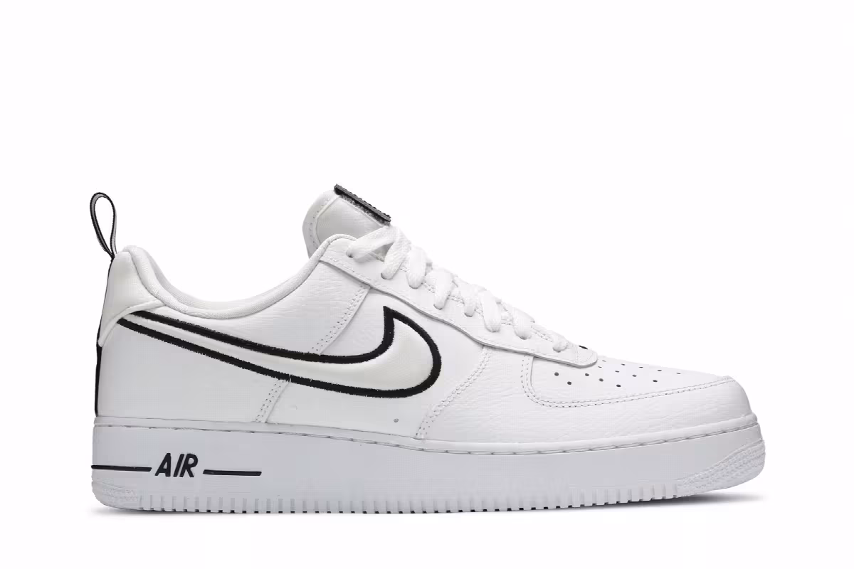 Nike Air Force 1 White Black, view 2