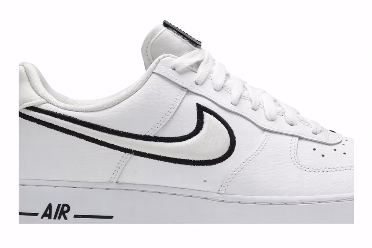 Nike Air Force 1 White Black, view 3