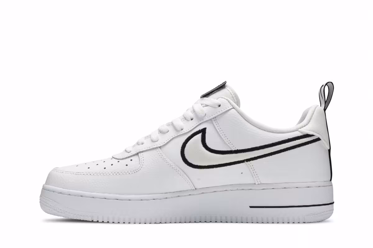 Nike Air Force 1 White Black, view 4