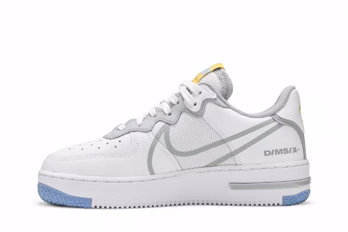 Nike Air Force 1 React Smoke Grey Gold, view 4