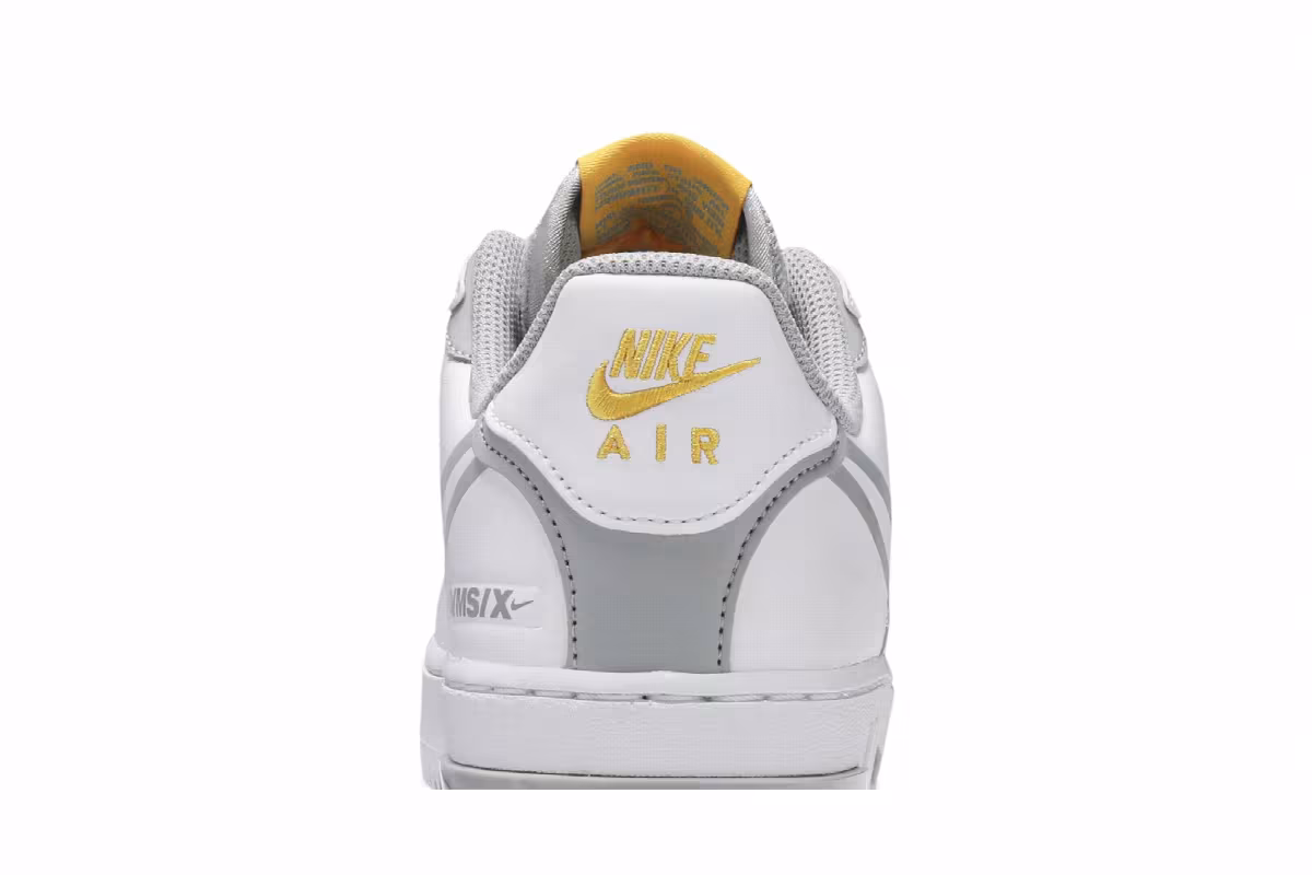 Nike Air Force 1 React Smoke Grey Gold, view 8