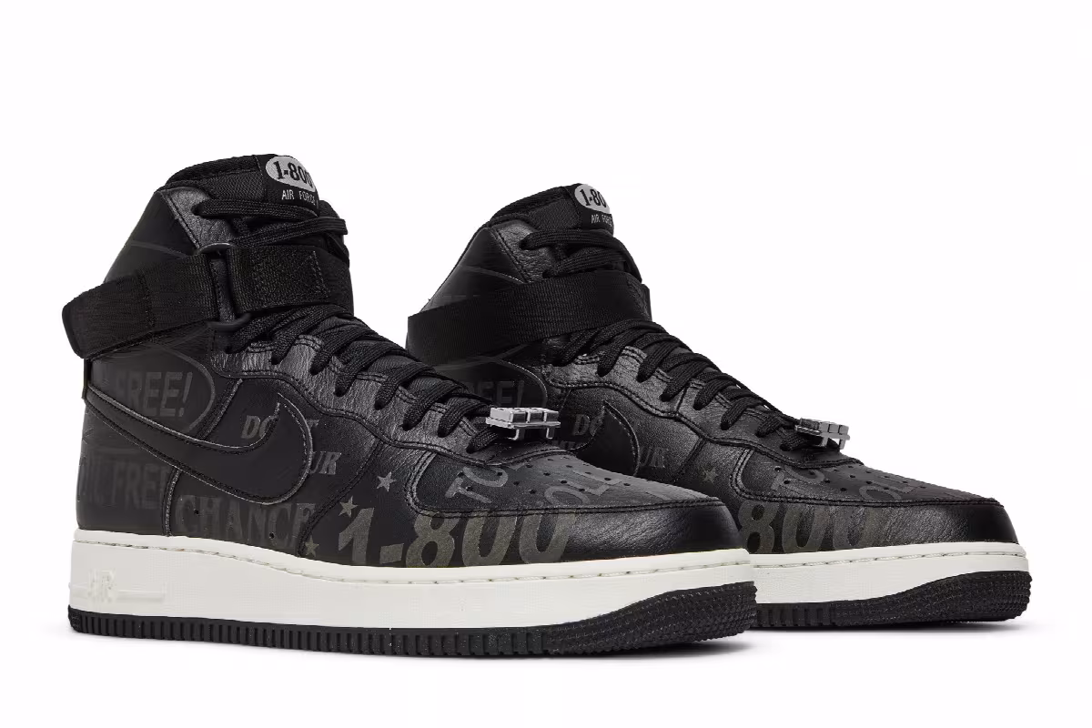 Nike Air Force 1 High Toll Free Pack - Black, view 9