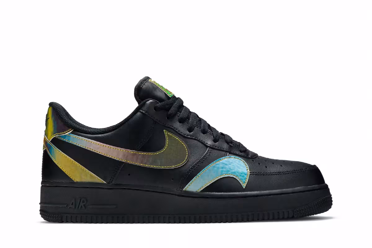 Nike Air Force 1 Low Misplaced Swoosh - Black, view 2