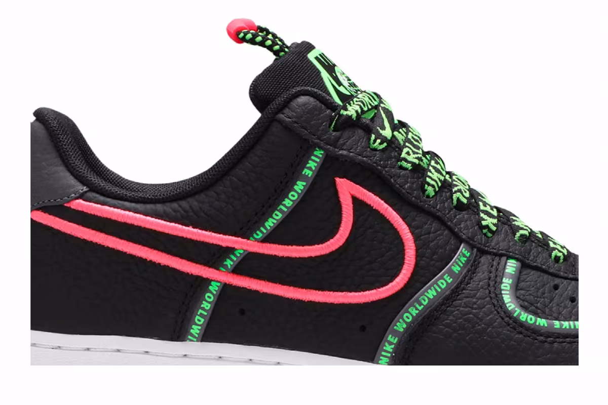 Nike Air Force 1 Worldwide Pack - Black Green Strike, view 3