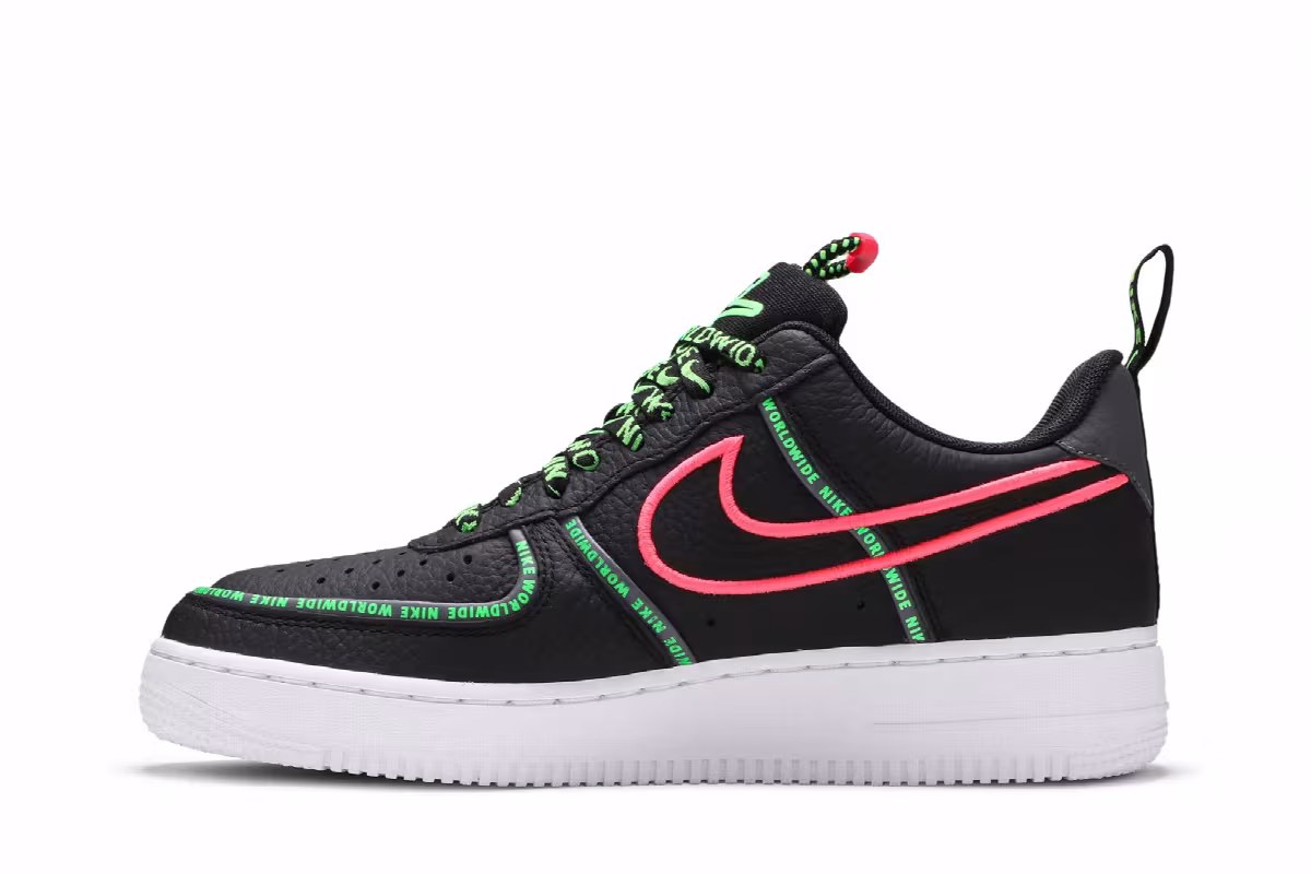 Nike Air Force 1 Worldwide Pack - Black Green Strike, view 4