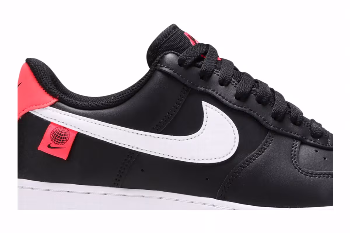 Nike Air Force 1 Worldwide Pack - Black Flash Crimson, view 3