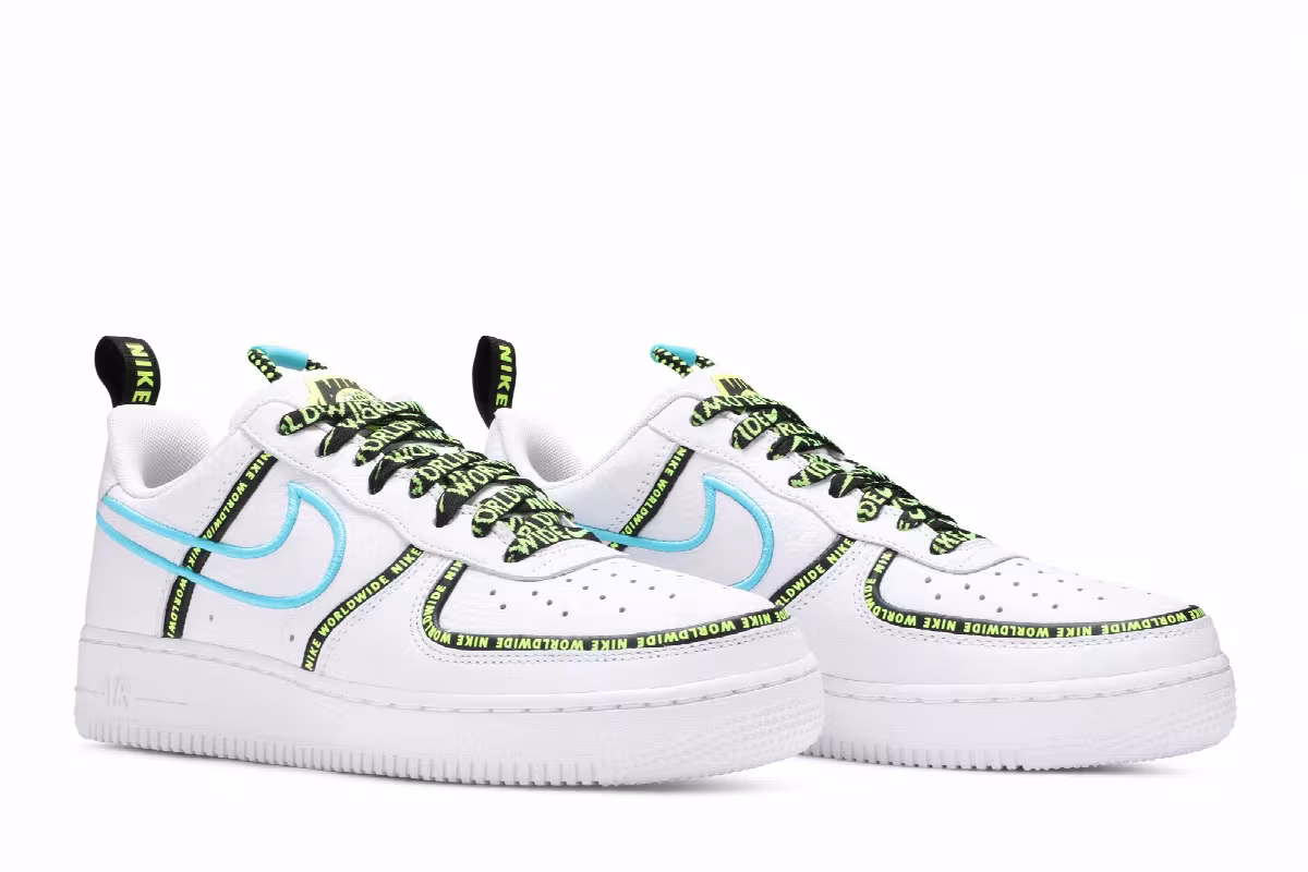 Nike Air Force 1 Worldwide Pack - Blue Fury, view 9