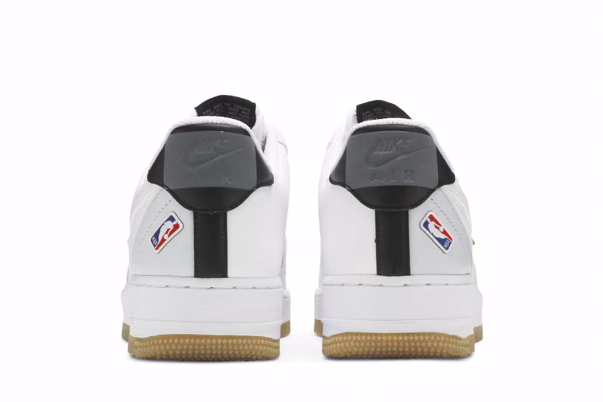 NBA x Nike Air Force 1 White Pure Platinum, view 7