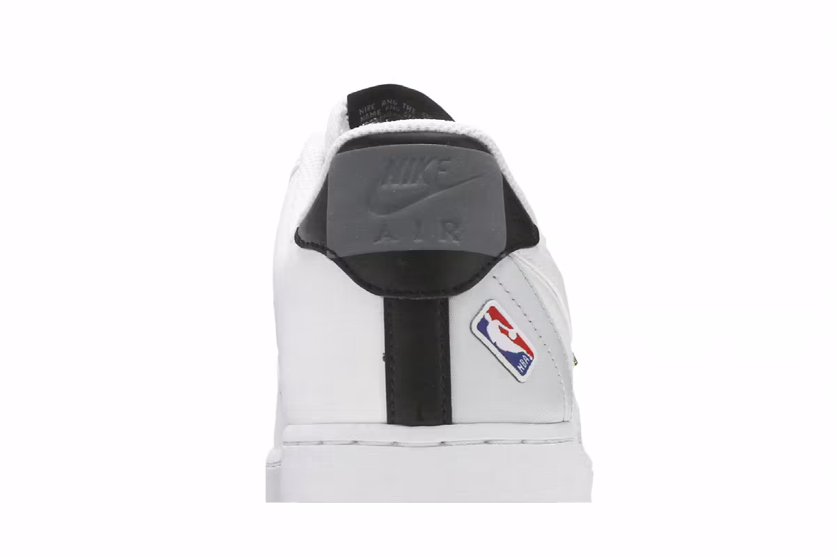 NBA x Nike Air Force 1 White Pure Platinum, view 8