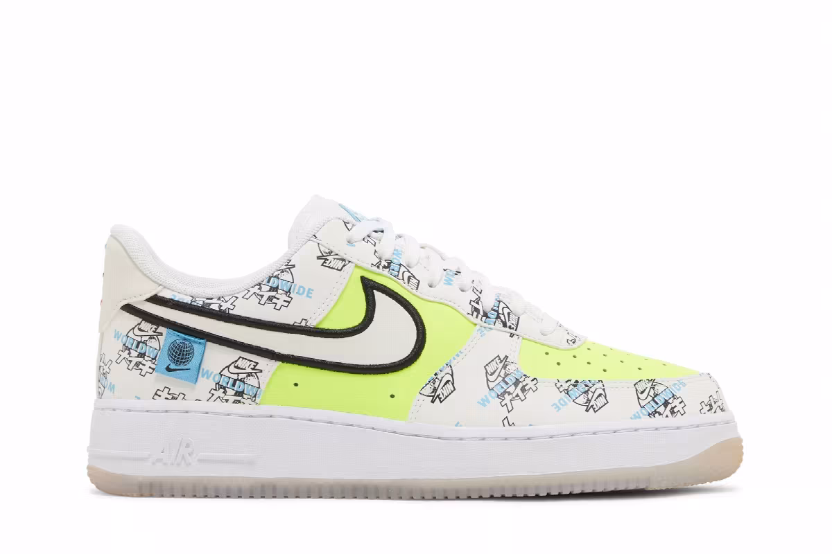 Nike Air Force 1 Worldwide Pack - White Katakana Logos, view 2