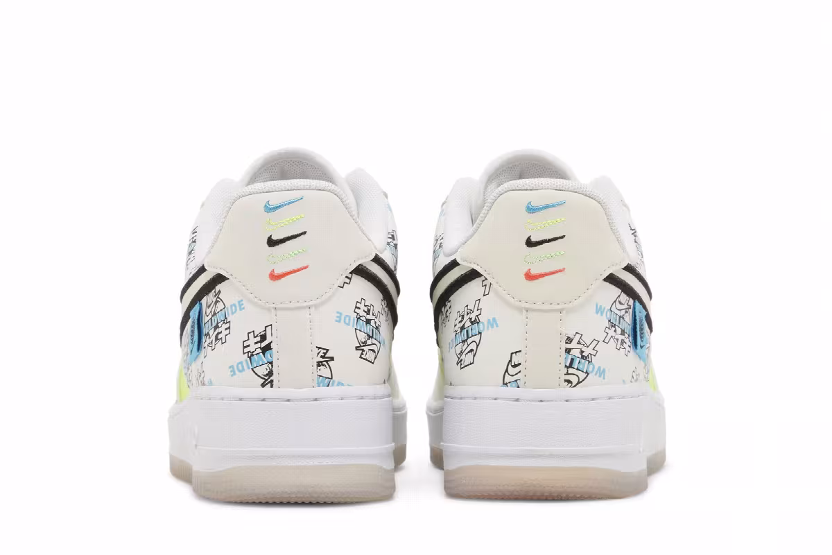 Nike Air Force 1 Worldwide Pack - White Katakana Logos, view 7