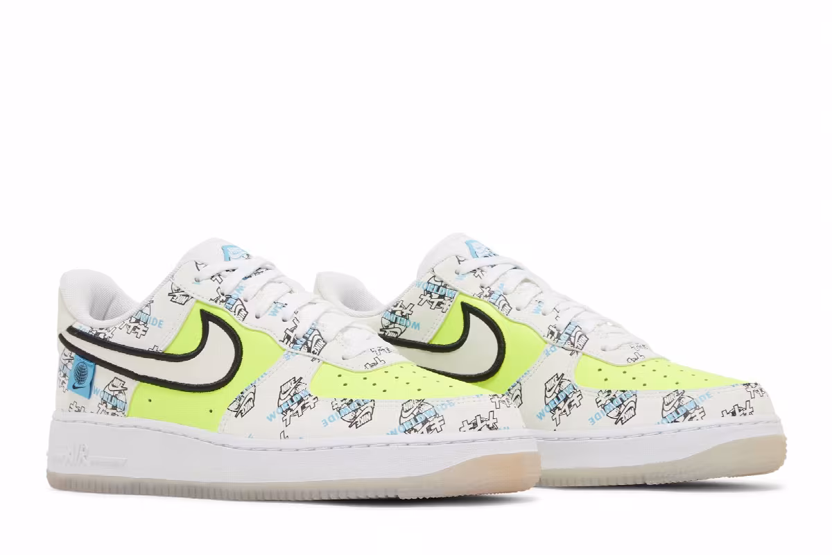 Nike Air Force 1 Worldwide Pack - White Katakana Logos, view 9
